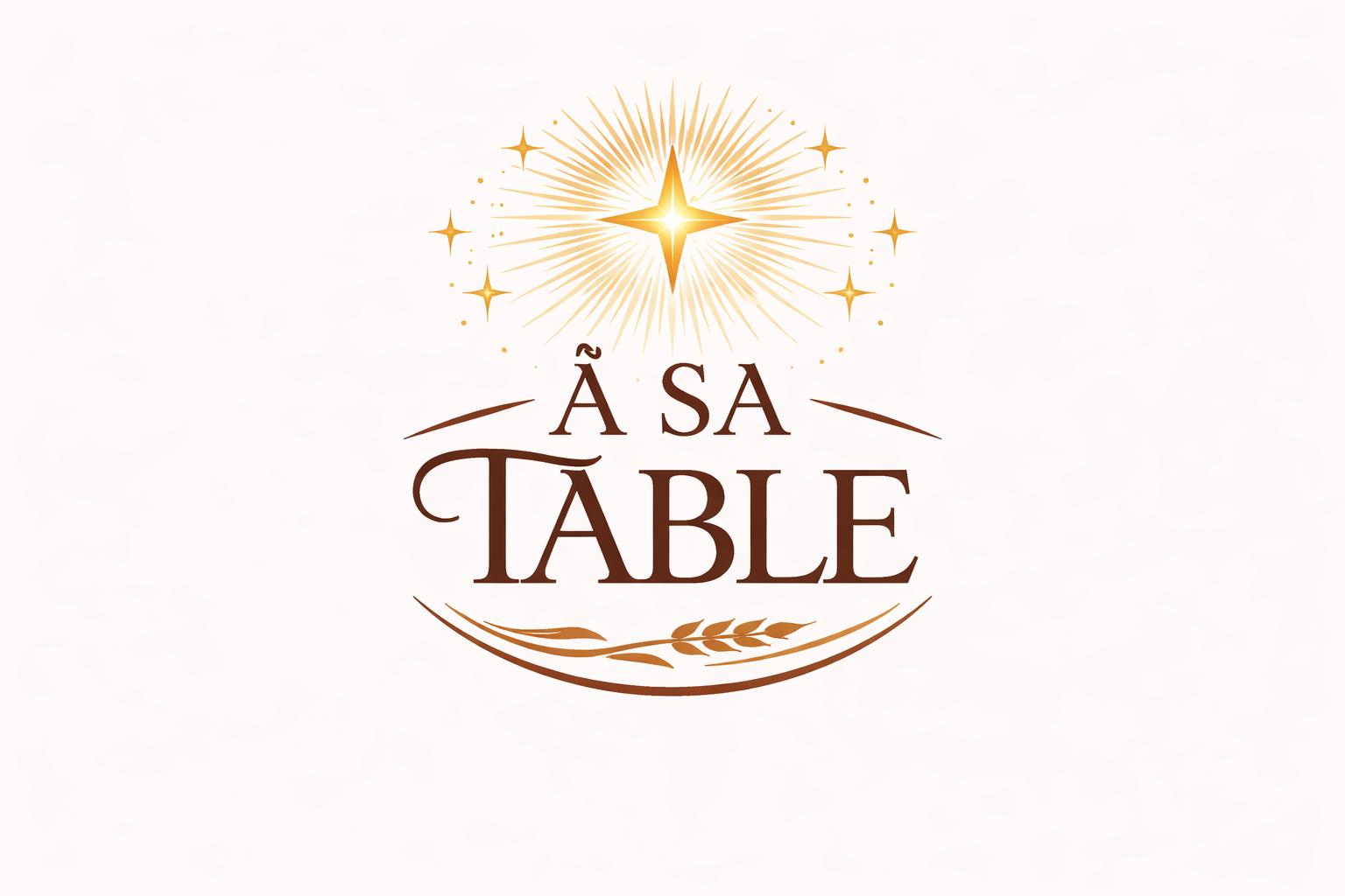 À SA TABLE
